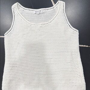 Molly Bracken Ivory Crochet Tank Top